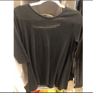 Black knit skater dress